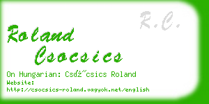 roland csocsics business card